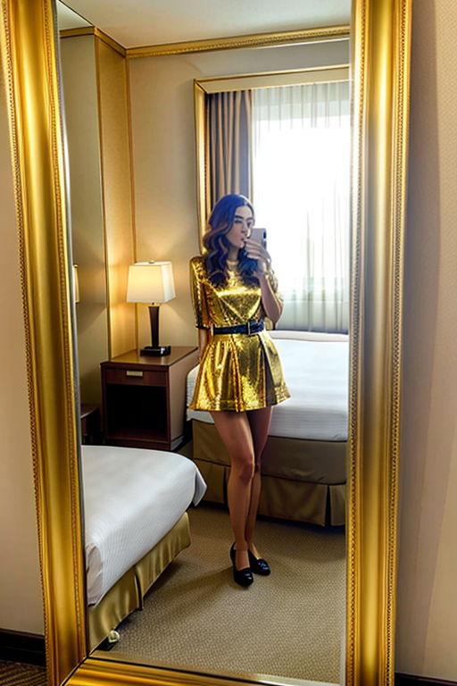 mirror photo pose girl simple